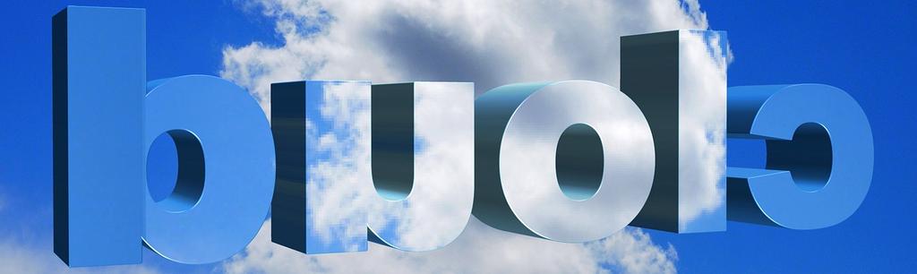 Modern cloud computing infrastructure with servers and data centers